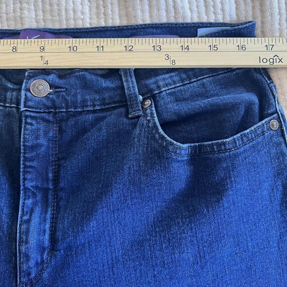 Gloria Vanderbilt Jeans Womens 16 Blue Amanda Stretch Denim High Rise Classic - Picture 8 of 14